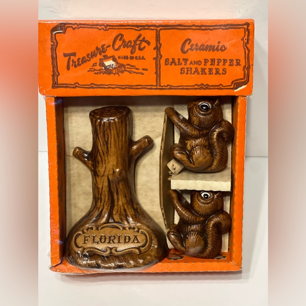 Vintage Squirrel Salt and Pepper Shakers